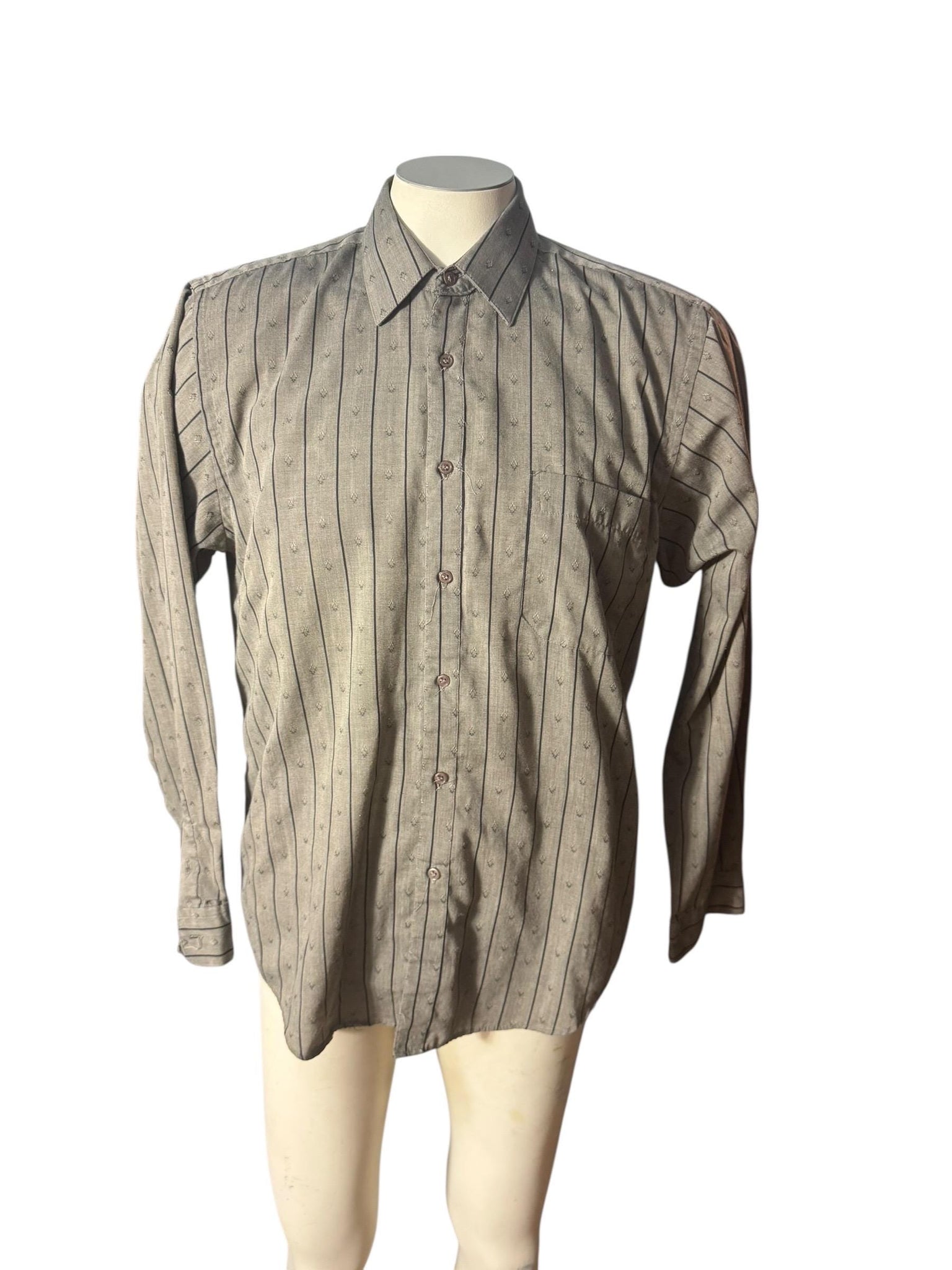 Vintage 80's gray Impact men's shirt L
