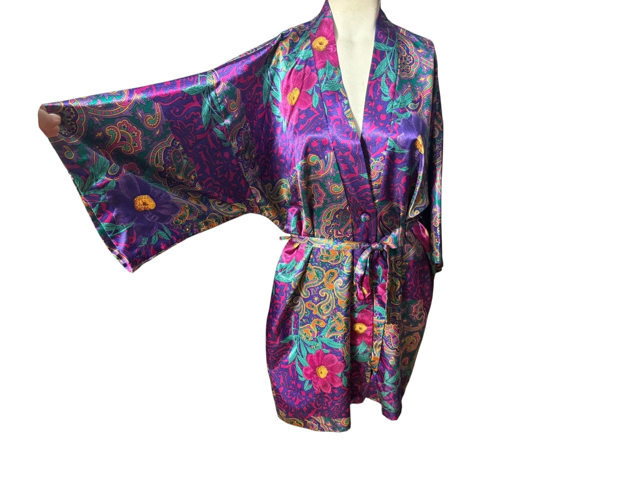 Vintage 80's Laura Gayle paisley M L