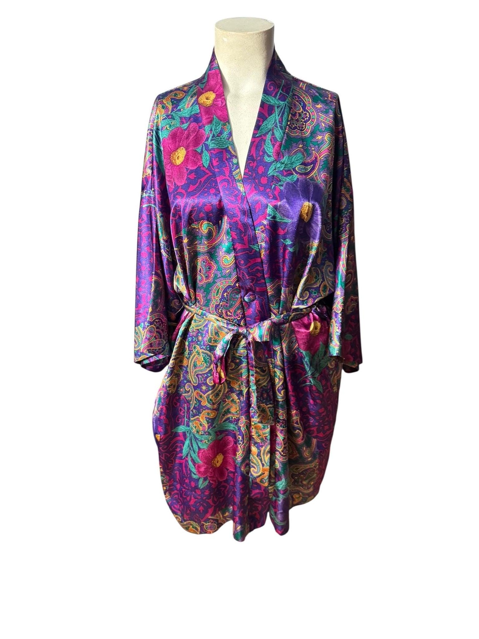 Vintage 80's Laura Gayle paisley M L