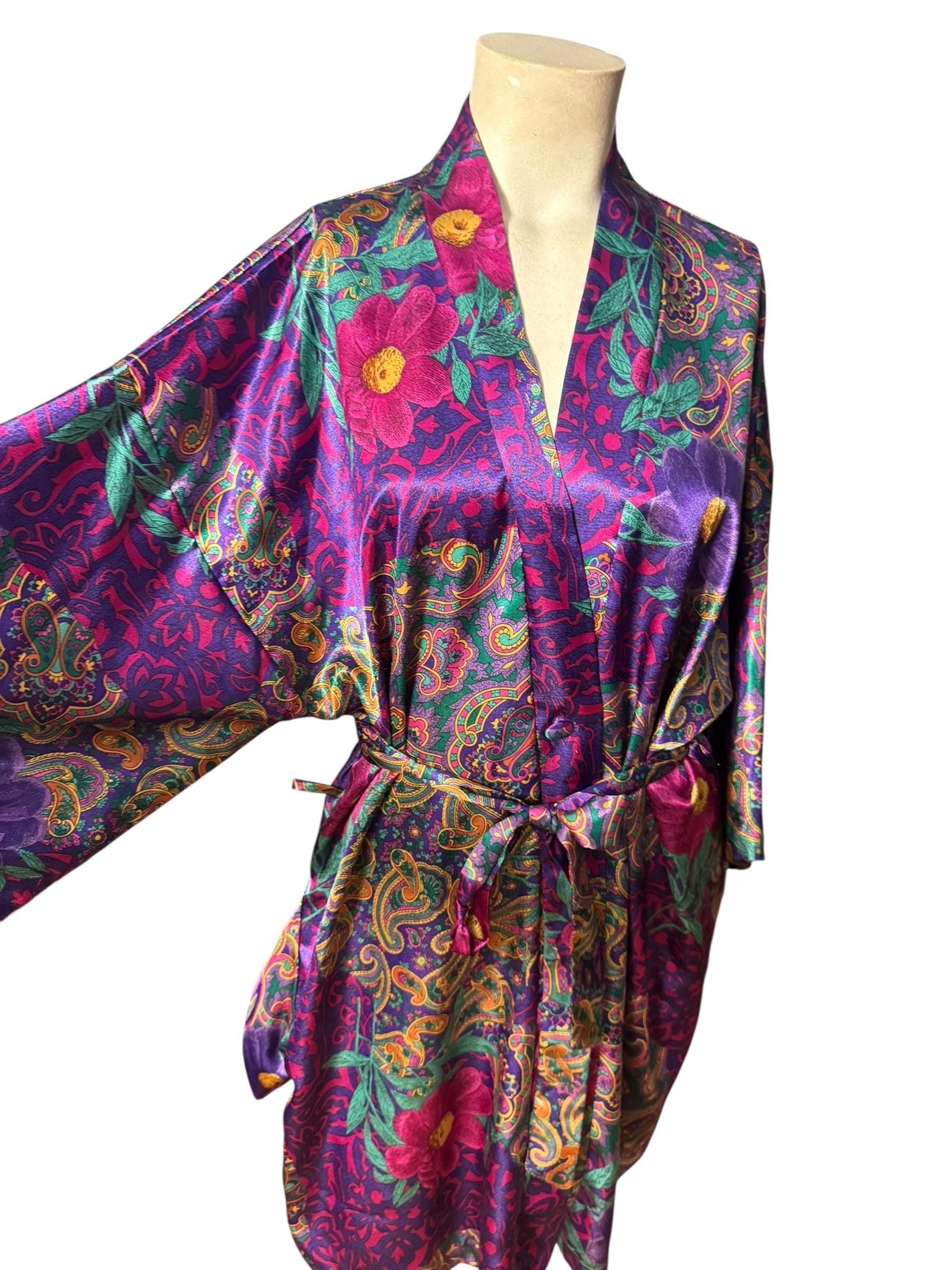 Vintage 80's Laura Gayle paisley M L