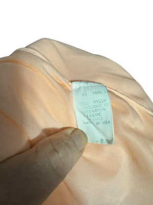 Vintage 60's peach babydoll nightgown L