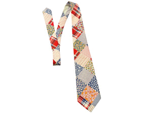 Vintage 70's patchwork tie Crestfield