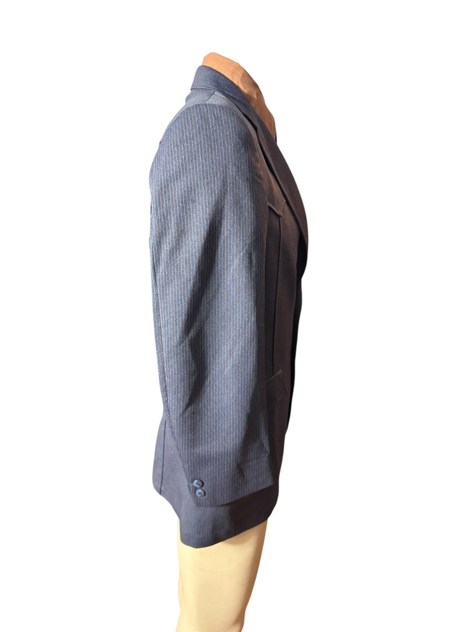 Vintage blue pinstripe western suit jacket 40 L Ranchman