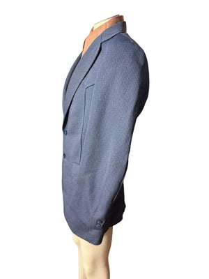 Vintage blue pinstripe western suit jacket 40 L Ranchman