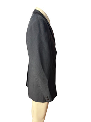 Vintage 70's black tuxedo suit jacket 44 S