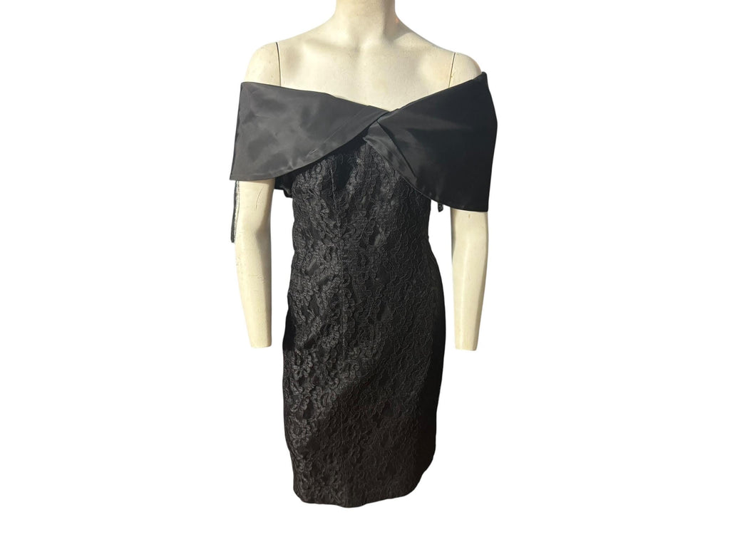 Vintage black lace dress Degre M 11/12