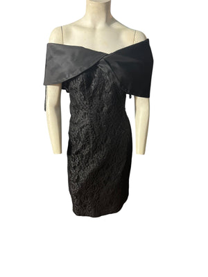 Vintage black lace dress Degre M 11/12