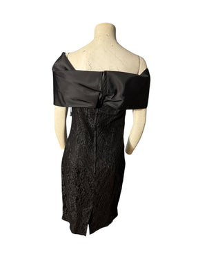 Vintage black lace dress Degre M 11/12