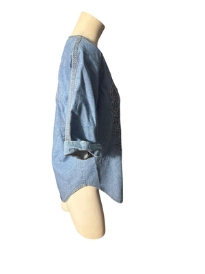 Vintage 80's blue pant suit 8 P Monique Fashions