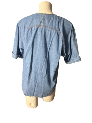 Vintage 80's blue pant suit 8 P Monique Fashions