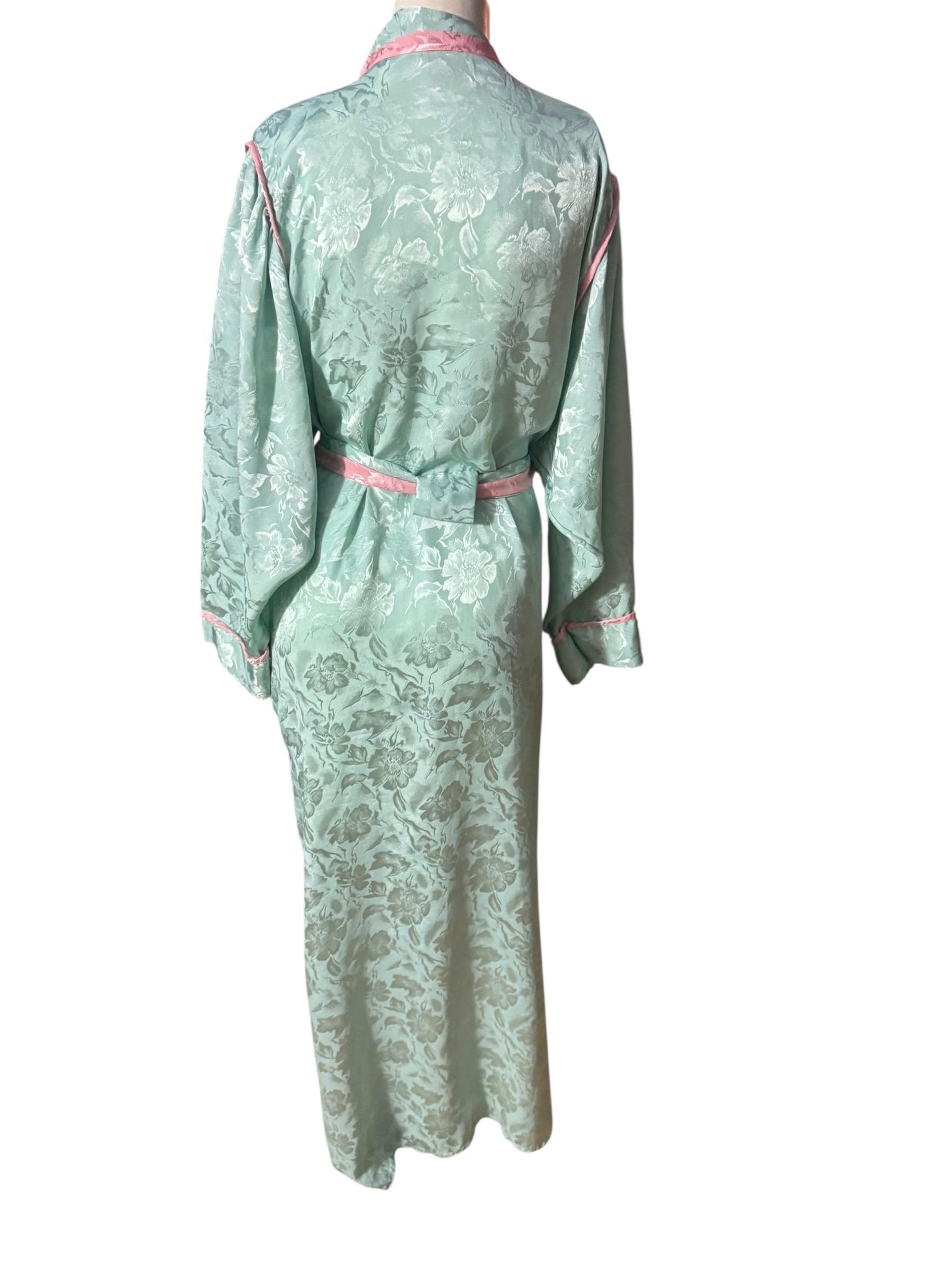 Vintage 80's Bill Tice green robe L