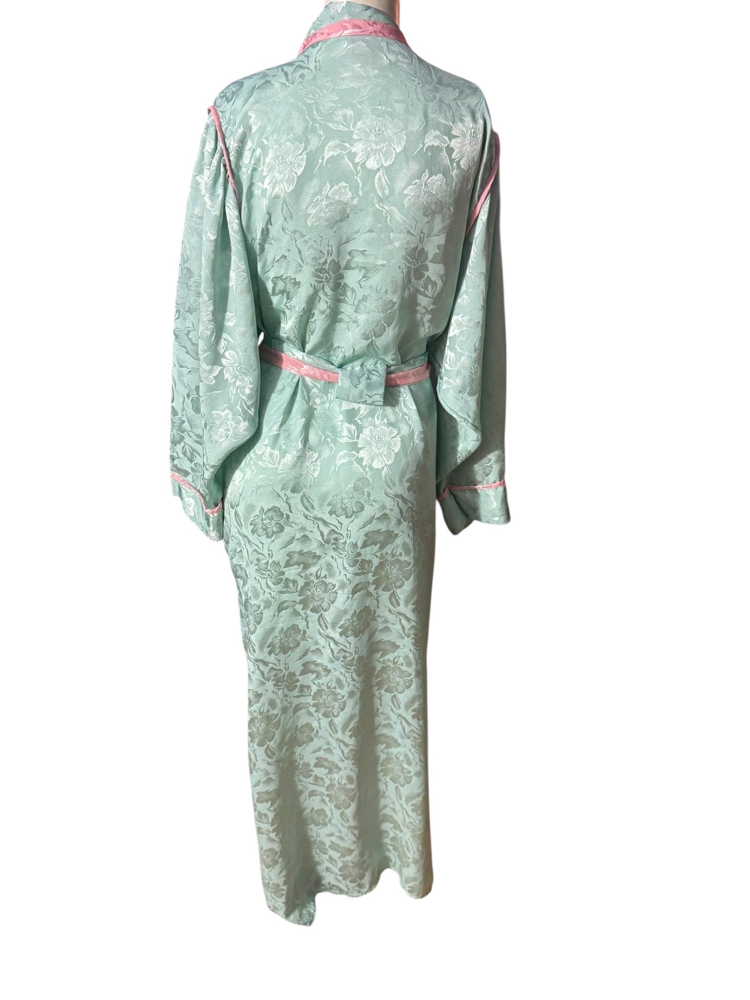 Vintage 80's Bill Tice green robe L