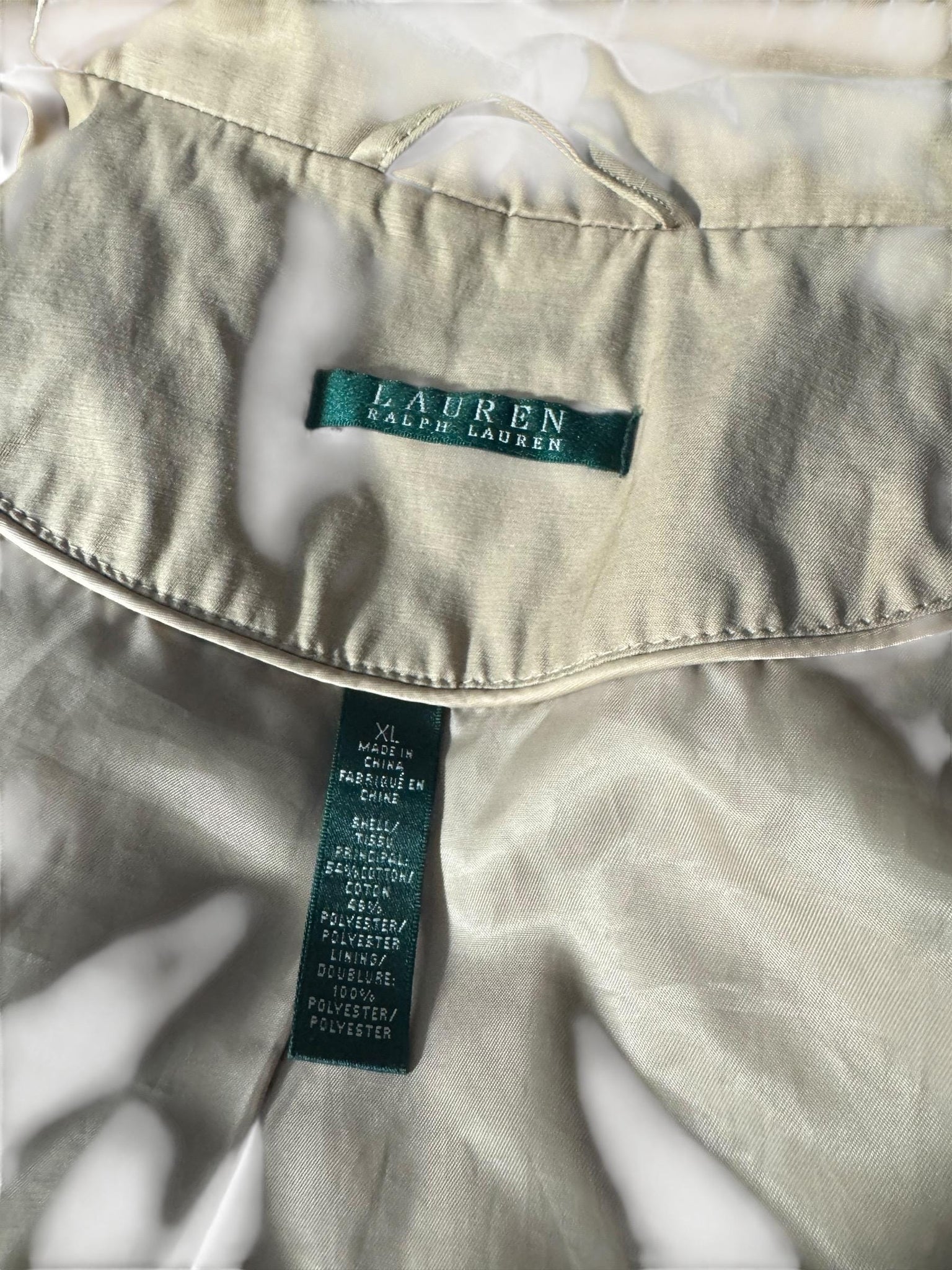 Vintage Ralph Lauren tan jacket blazer XL