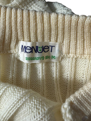Vintage 80's off white sweater M Menuet