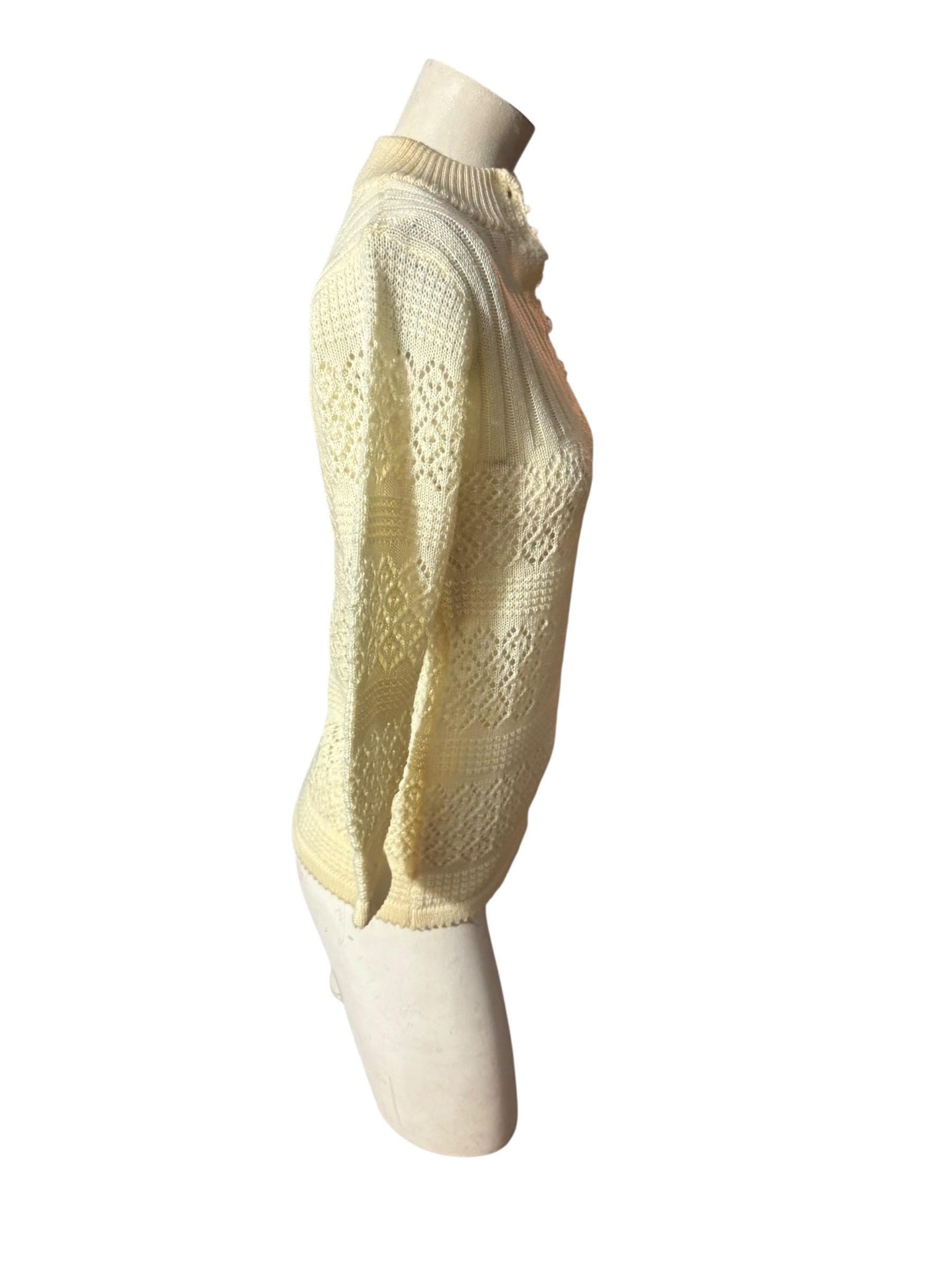 Vintage 80's off white sweater M Menuet