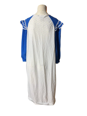 Vintage long flannel nightgown M Kingly