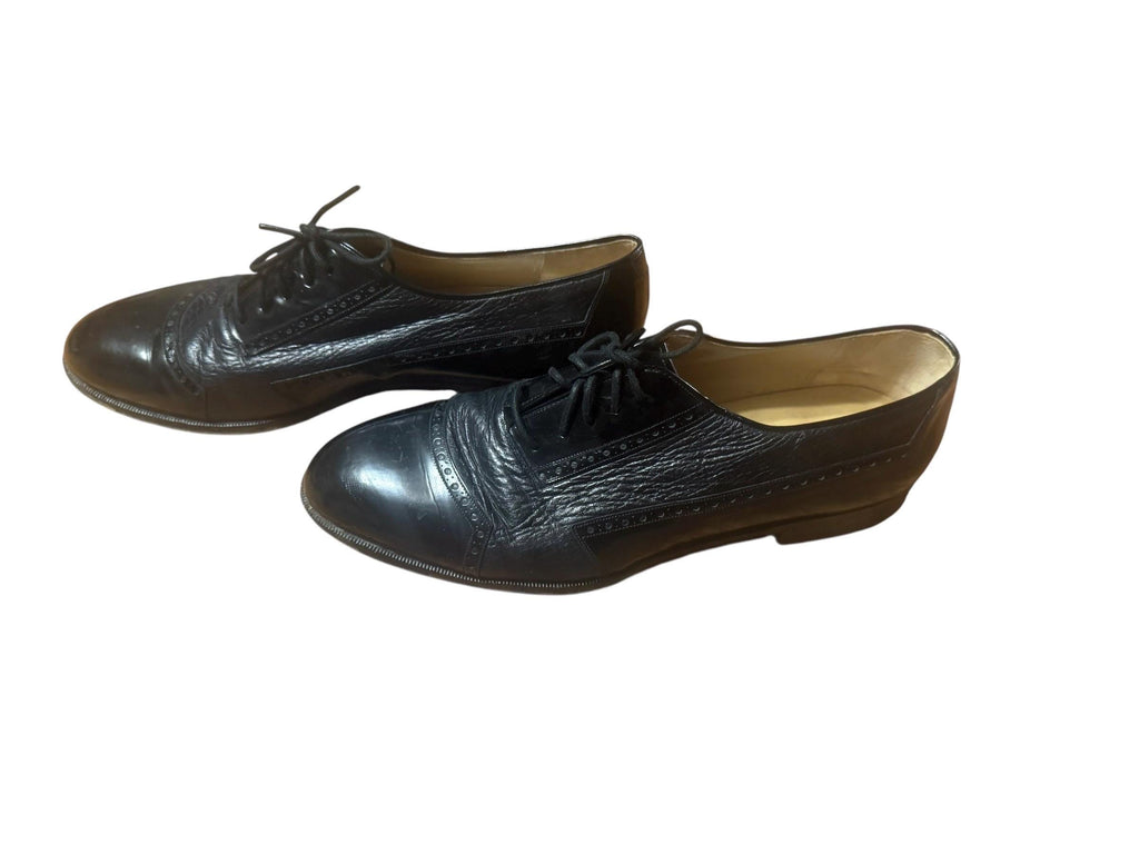 Vintage men's Mezlan black oxford dress shoes 11.5 M