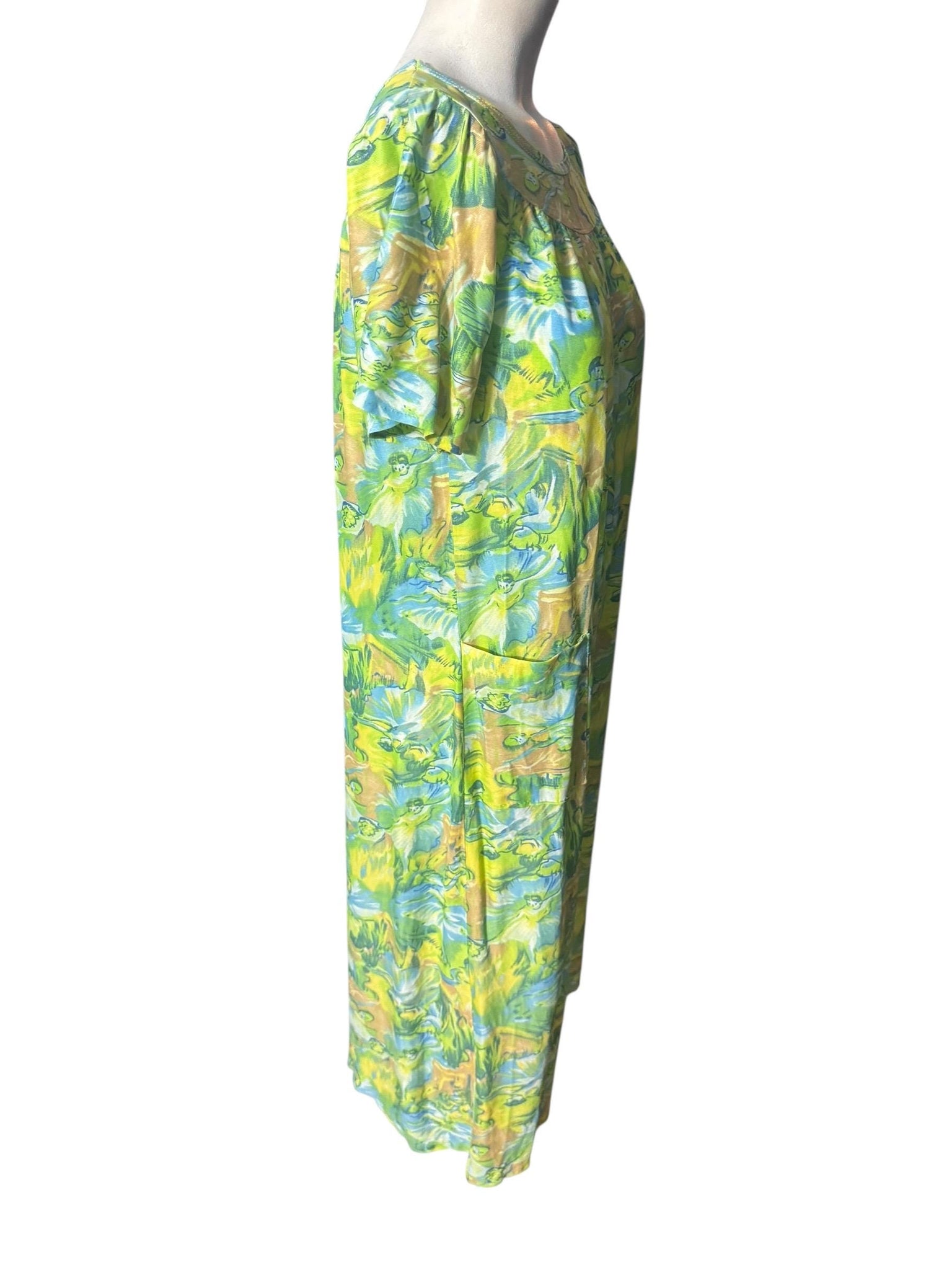Vintage 70's Lounge dress nightgown M