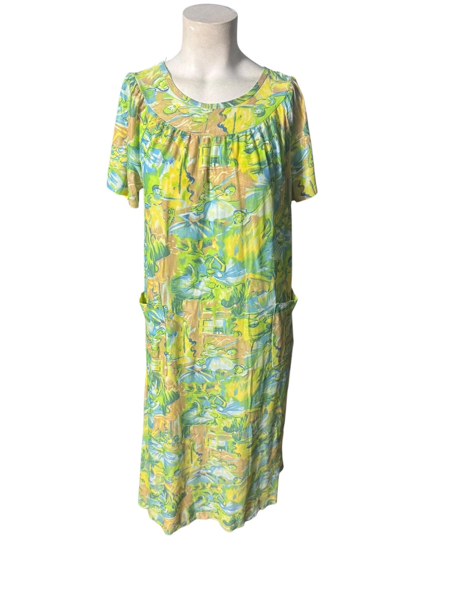 Vintage 70's Lounge dress nightgown M