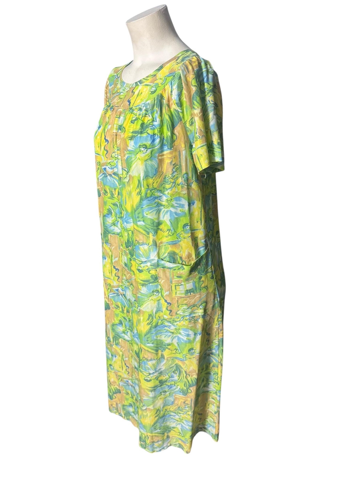 Vintage 70's Lounge dress nightgown M