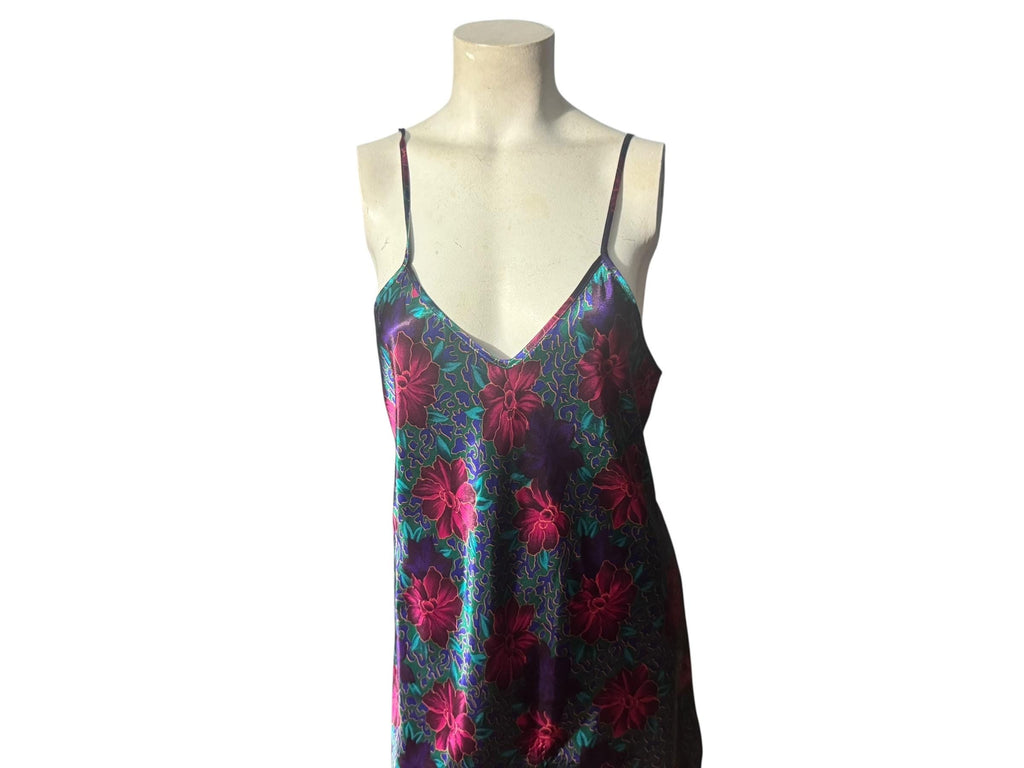 Vintage 80’s short nightgown M floral Intimate Affair