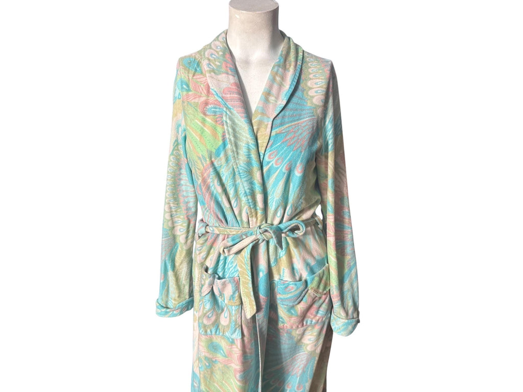 Vintage 70's paisley pastel robe M