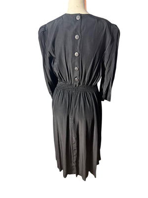 Vintage 80's black & white dress 10 Ultra Dress