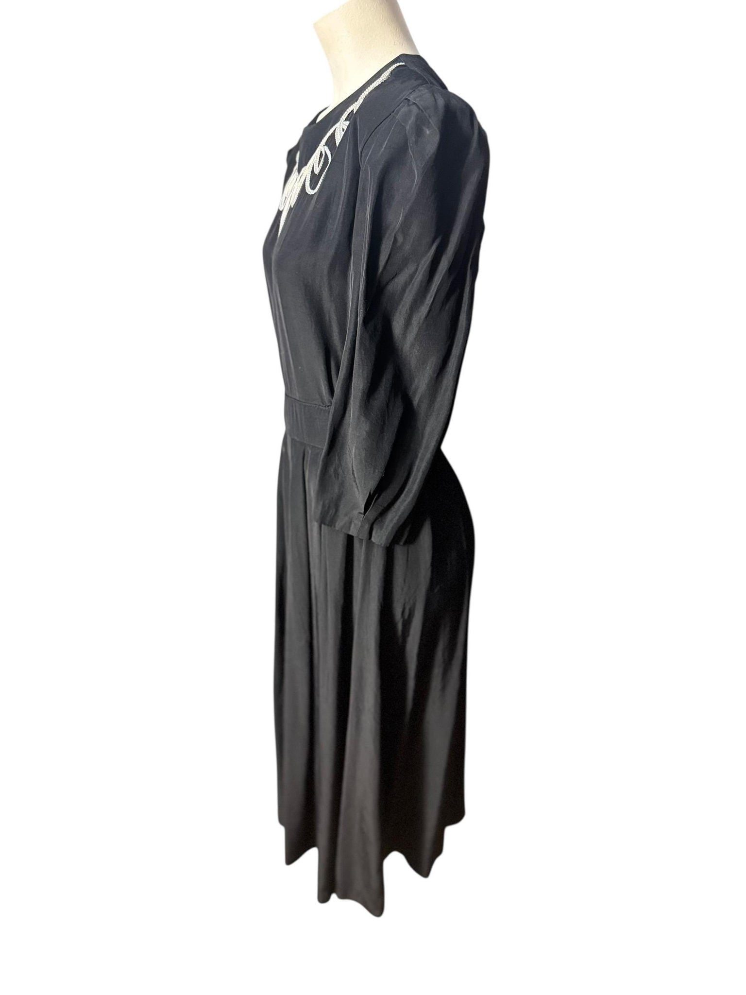 Vintage 80's black & white dress 10 Ultra Dress