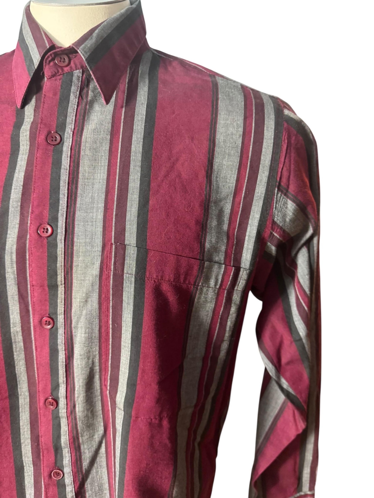 Vintage 80's striped men's shirt M Untied