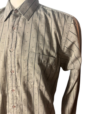 Vintage 80's gray Impact men's shirt L