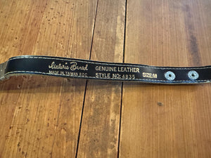 Vintage 80’s cream & metal leather belt M Valarie Barad