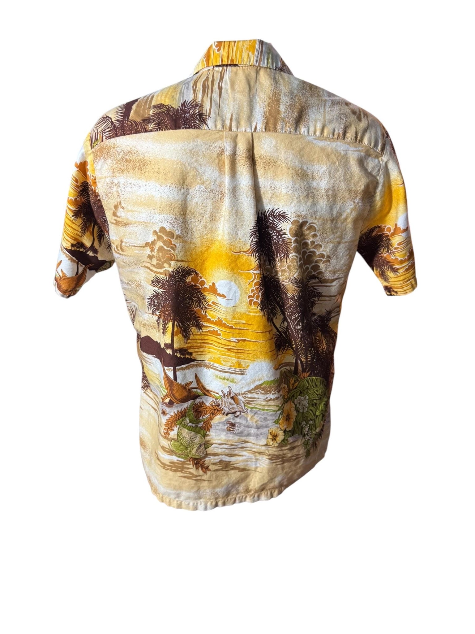 Vintage 60's Hawaiian shirt M L Diamond Head