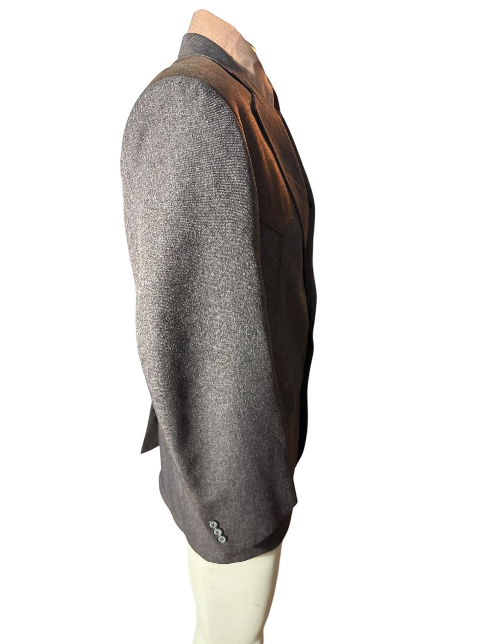 Vintage brown western suit jacket 40 R Papano West