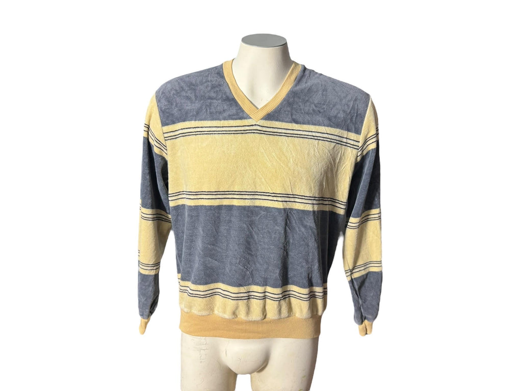 Vintage 70's men's tan terry top L JCPenney
