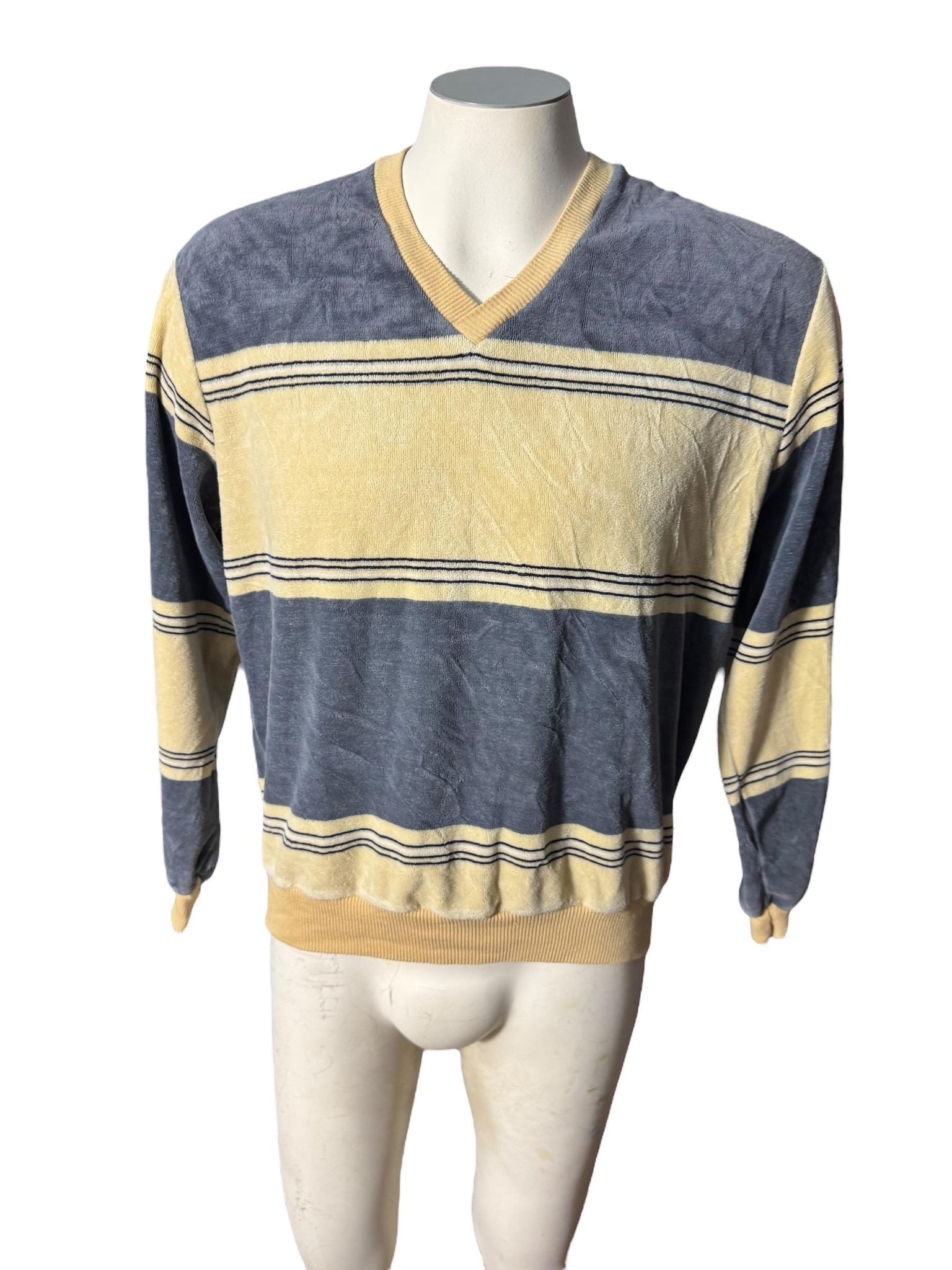 Vintage 70's men's tan terry top L JCPenney