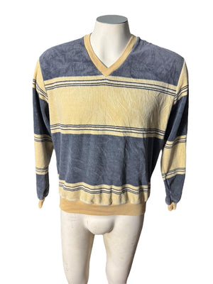 Vintage 70's men's tan terry top L JCPenney