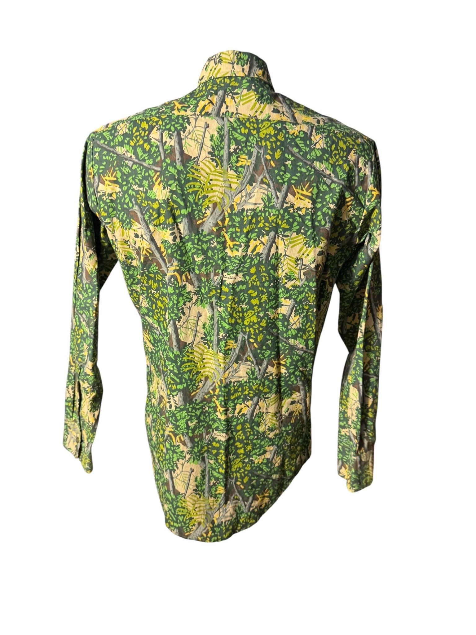 Vintage 80's men's camo shirt M Bushlan