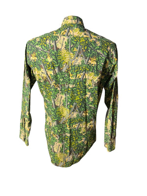 Vintage 80's men's camo shirt M Bushlan