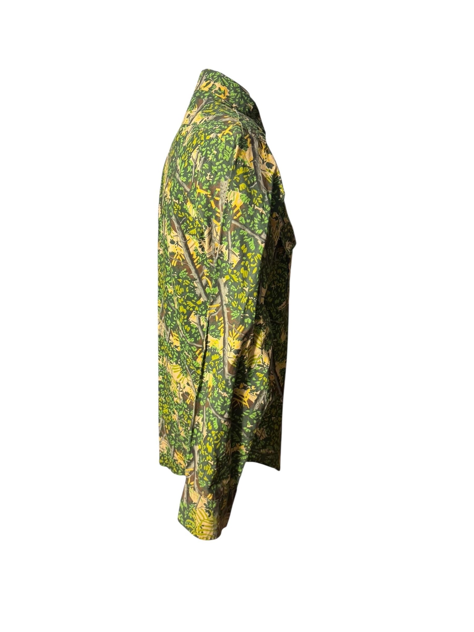 Vintage 80's men's camo shirt M Bushlan