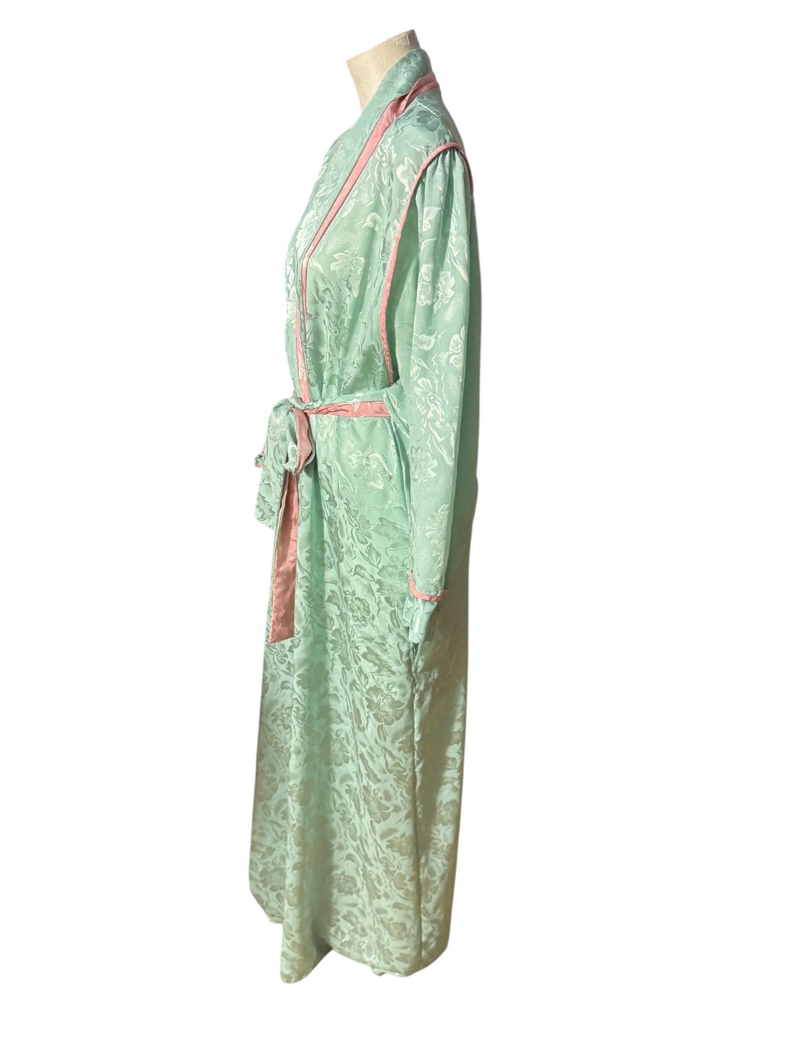 Vintage 80's Bill Tice green robe L