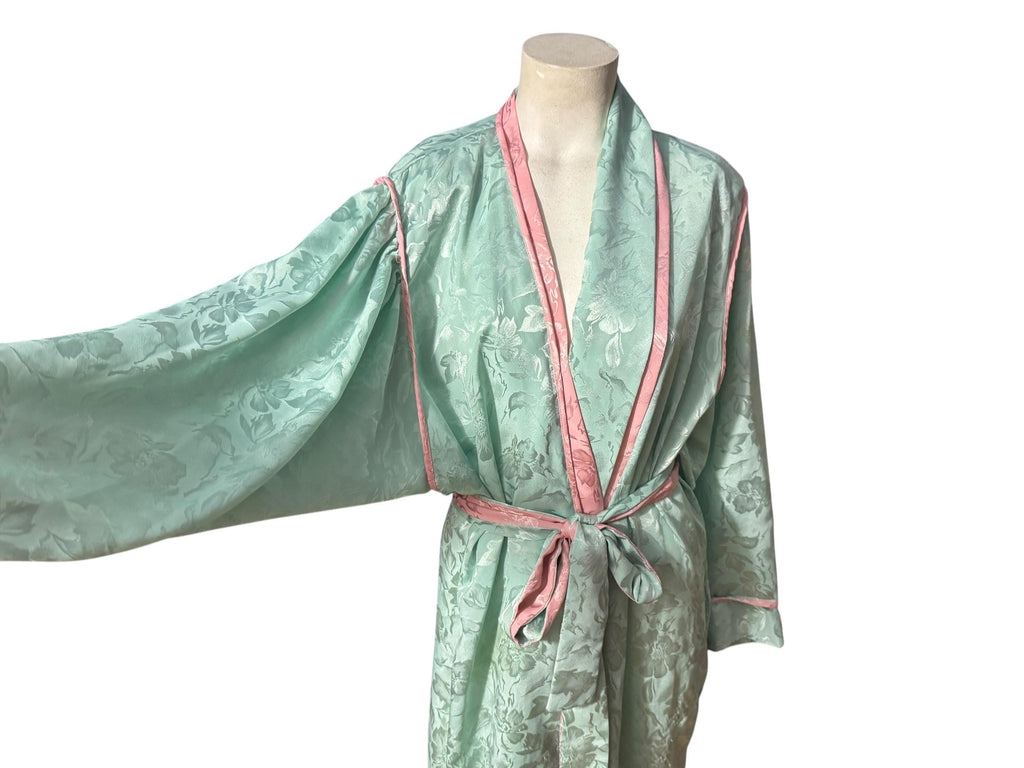 Vintage 80's Bill Tice green robe L