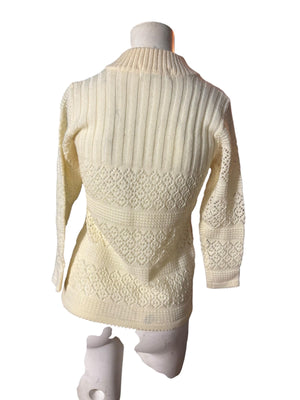 Vintage 80's off white sweater M Menuet