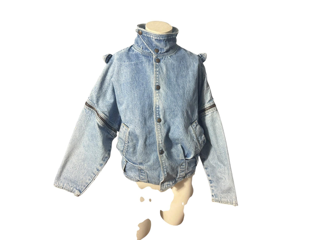 Vintage 80's jean Guess jacket vest S