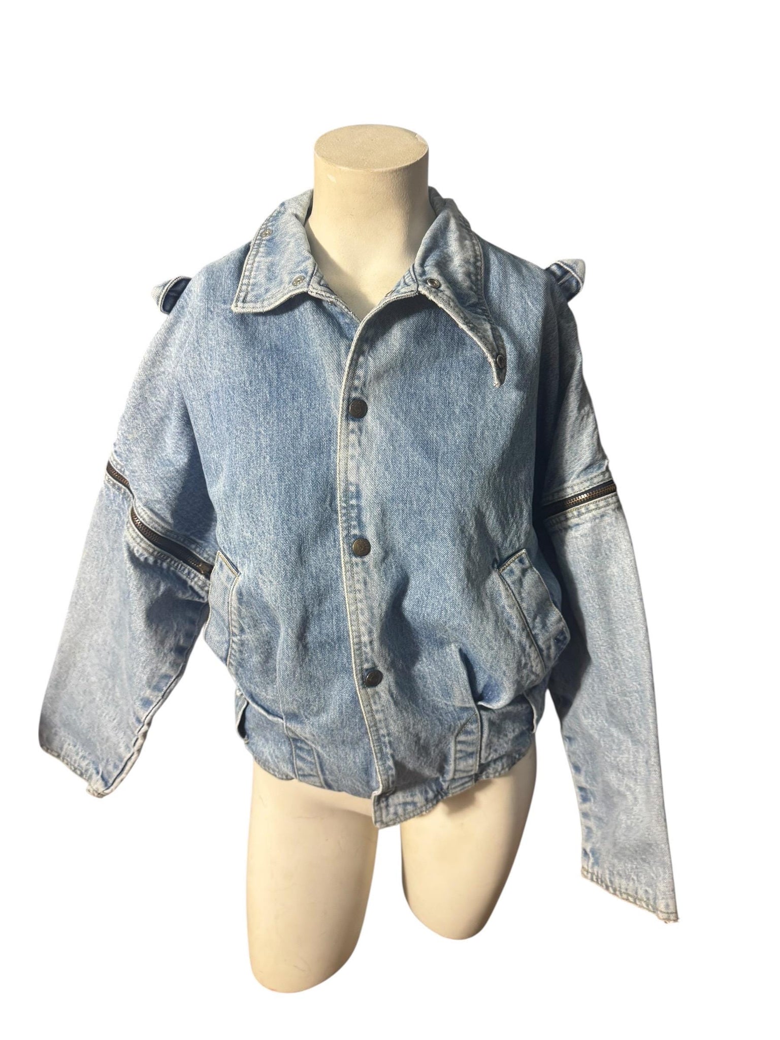 Vintage 80's jean Guess jacket vest S