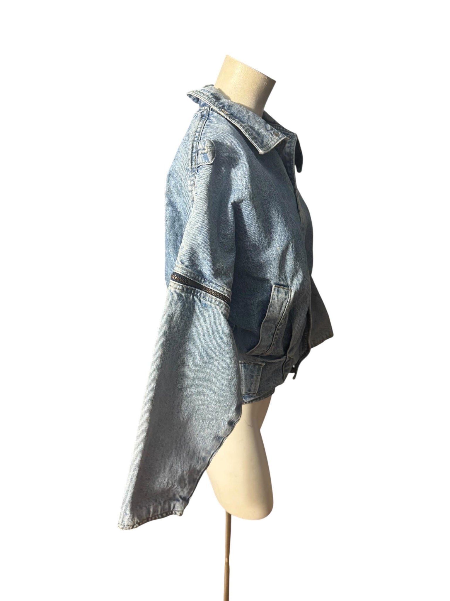 Vintage 80's jean Guess jacket vest S