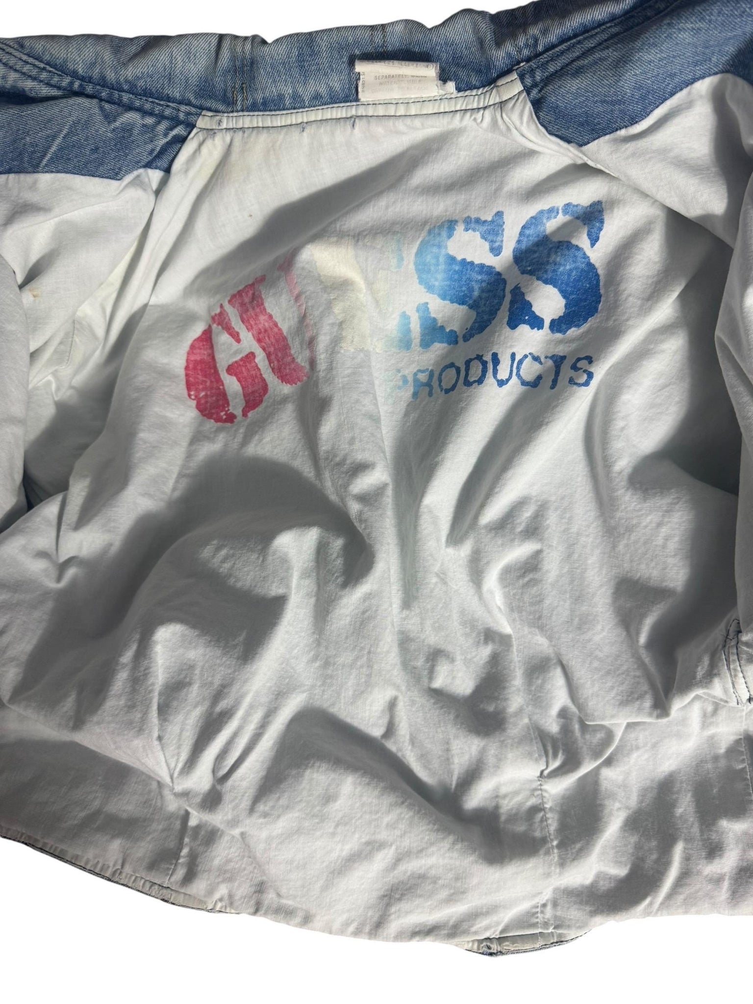Vintage 80's jean Guess jacket vest S