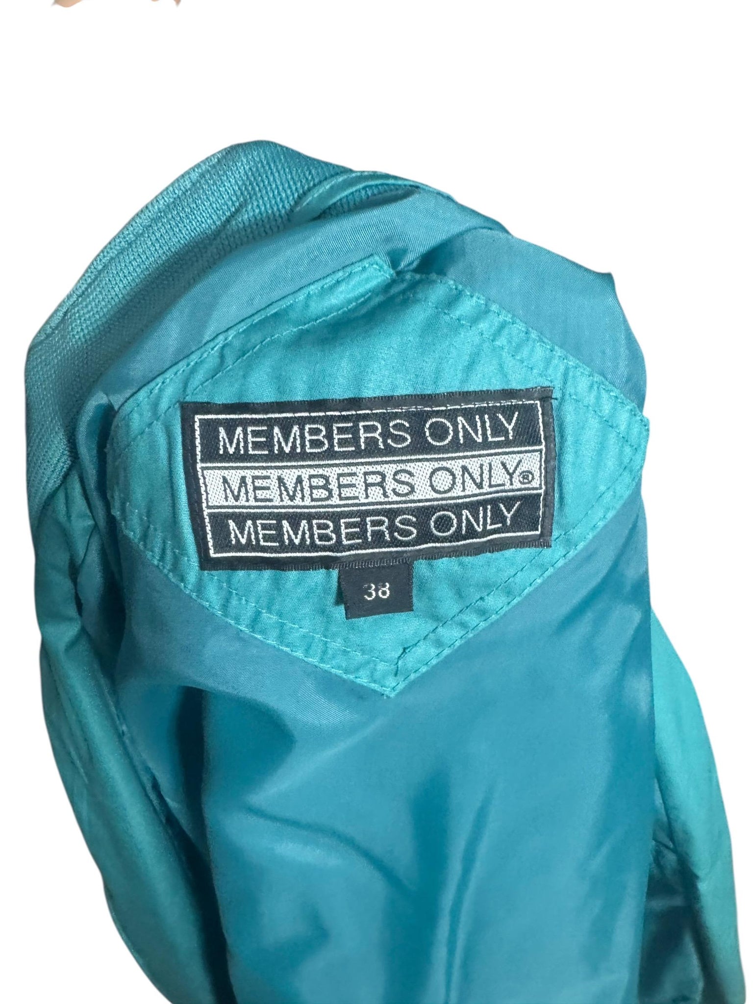 Vintage green 80's Member's Only Jacket 38