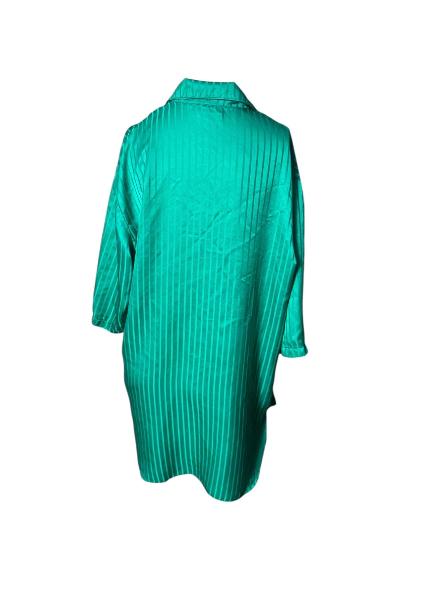 Vintage 80's green Lucie Ann 11 nightgown shirt L