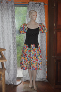 Vintage 80's Victor Costa Party Dress 6 S Med